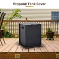 thumbnail image 2 of Propane Tank Cover Table Hideaway Table for 20 Pound Propane Tank with Side Handles, Black, 2 of 5