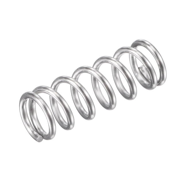 Unique Bargains Ressort de Compression en Acier Inoxydable 304 9mmx1.2mmx25mm Capacité de Charge 61.8N 10 Pcs