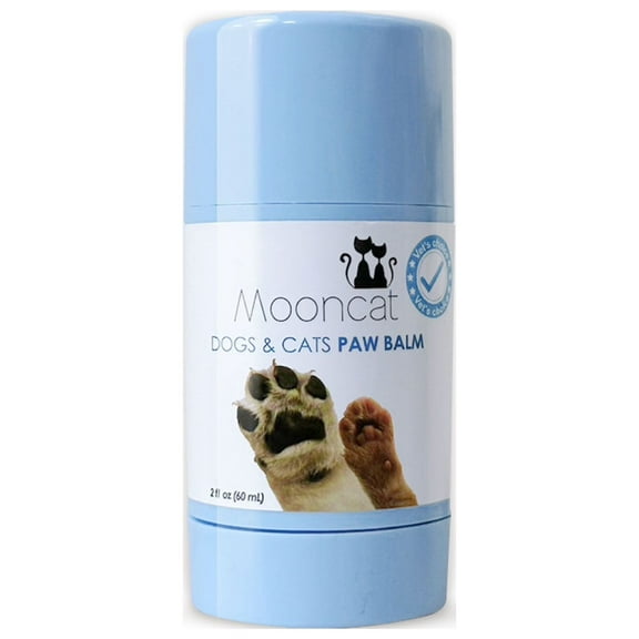 Mooncat Paw Balm for Dogs & Cats, Natural Paw Wax & Snout Soother, Licking Safe Moisturizer for Dry Cracked Pads & Nose, 2 oz