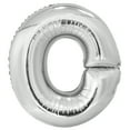 thumbnail image 2 of Foil Big Letter Balloon, O, 34 in, Silver, 1ct, 2 of 4