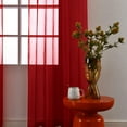 thumbnail image 2 of Cortina SpaceDresser con paneles de gasa transparente de 132 x 160 cm, color rojo, 2 of 8