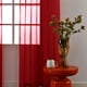 thumbnail image 2 of Cortina SpaceDresser Sheer Voile 132 x 137 cm, color rojo navideño, 2 of 8
