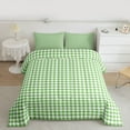 thumbnail image 2 of Homewish Modern Geometric Checkered Full Size Comforter Sets,Vintage Aesthetic Bedding Comforter Set,Green White Bedding Sets For Girls Boys,Microfiber Bedroom Decor Reversible,3 Pieces, 2 of 8
