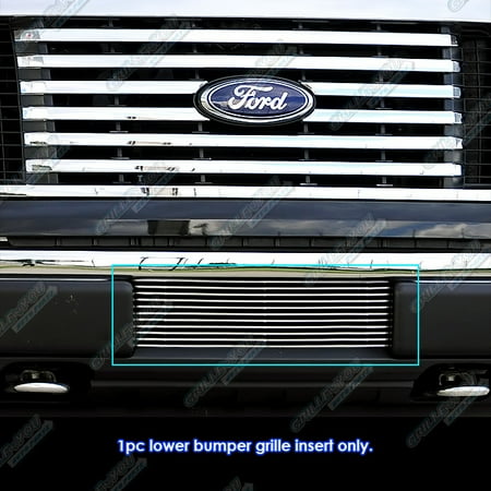 Fits 2009 2014 Ford F150 F 150 Pickup Trucks Bumper Billet Grille Grill Insert