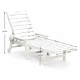thumbnail image 6 of CQSXDA Pool Lounge Chair in with Adjustable Backrest Fits All Outdoor Spaces Holds Up to 360 LBS，White, 6 of 12