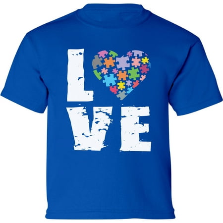 

Autism Love Puzzles Graphic Tee - Autism Awareness Toddler T-Shirt - 2T 3T 4T 5/6T