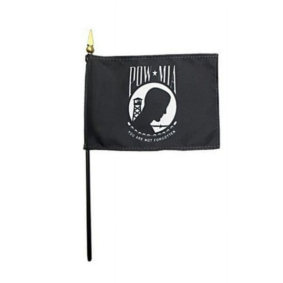 Annin Flagmakers 388000 Eb Pow-mia Mounted 4 x 6 in. 12 Pack