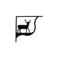 thumbnail image 2 of Village Wrought Iron SB-3-M Medium Deer Shelf Brackets, 2 of 2