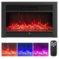 thumbnail image 1 of Costway 33" Electric Fireplace Insert 750W Recessed Fireplace Heater with Remote Control, 1 of 10