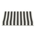 thumbnail image 3 of Awntech 6.38 Ft Nantucket Curved Slope Fixed Awning Canopy (76.5in x 31in x 24in), Black/White Stripe, 3 of 3