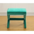 thumbnail image 7 of Reese Green Velvet Ottoman, 7 of 7