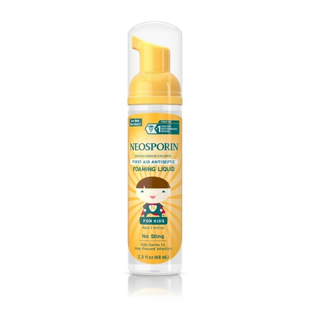 (2 pack) (2 pack) Neosporin Wound Cleanser For Kids To Help Kill Bacteria, 2.3 Oz