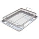 thumbnail image 1 of Cesta para freidora para horno, bandeja y sartén de acero inoxidable para freír en el horno, juego de 2 piezas para la parrilla, 1 of 5