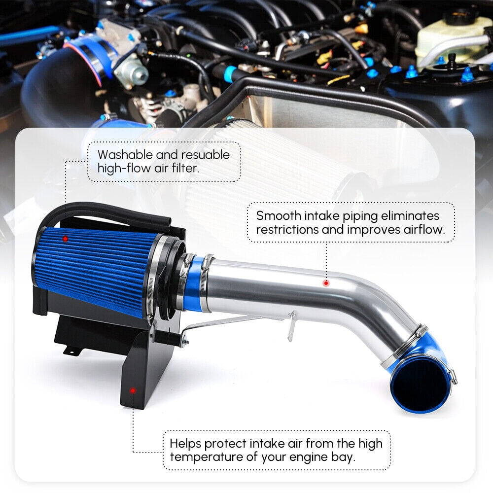 YIUIY 4" Cold Air Intake System & Heat Shield For 99-07 Chevy GMC V8 4.8L/5.3L/6.0L