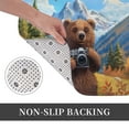 thumbnail image 6 of Sikiie Snowy Mountain Photography Bear Print Flannel Anti-slip Floor Mat 16x24in, Thickened Dustproof Entrance Door Mat Floor Mat for Kitchen, Bathroom, Laundry Room, 6 of 7