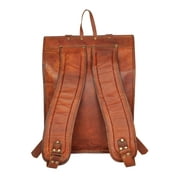 Leather Rolling Backpack.