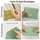 thumbnail image 3 of Sobres con tapa verde salvia, paquete de 50 tarjetas A6 de 10 x 15 cm, 3 of 7