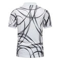 thumbnail image 4 of EGNMCR T-Shirts pour Homme Mode Personnalité Chemise Décontractée Coupe Ajustée à Manches Courtes Imprimée Col Rabattu Blouse & Chemise Cadeaux pour Hommes, 4 of 9
