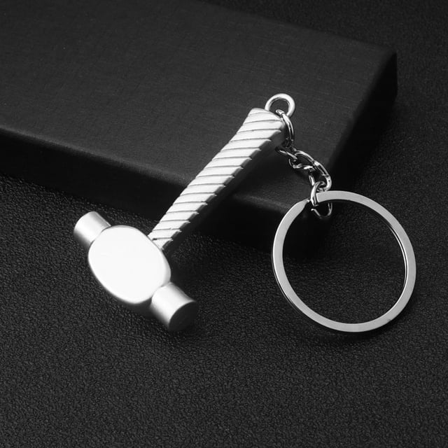 Llave ajustable, llavero de metal, regla, tornillo de banco, llavero dentado para coche, herramienta colgante, accesorios para llaves, grabado