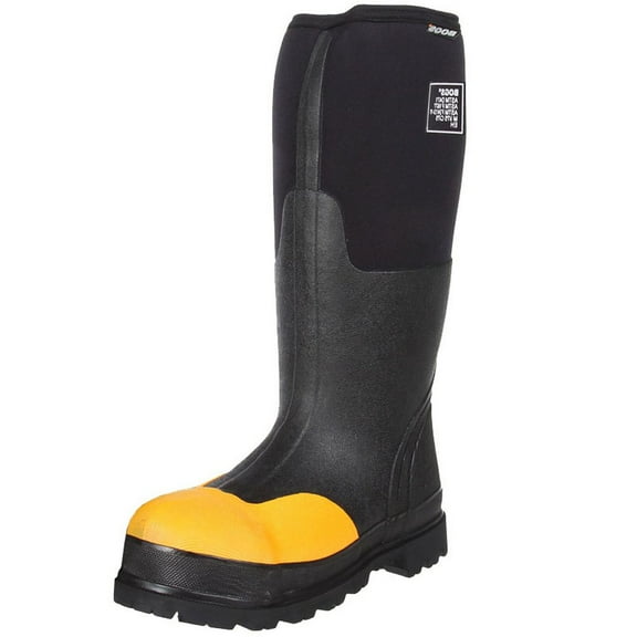 Bogs Men's Forge Steel Toe Waterproof Rubber Work Rain Boots * BLACK