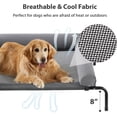 thumbnail image 5 of Large Elevated Cooling Dog Bed, Raised Pet Cot Beds for Large Dogs, Elevated Outdoor Dog Bed, Chew Proof Portable Cooling Pet Cot with Skid-Resistant Feet and Breathable Mesh, 5 of 12