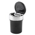 thumbnail image 2 of Cenicero Portátil, Cenicero De Coche De Acero Inoxidable ABS Negro Ecológico Sin Fugas De Olor Para Coche Para El Hogar Para La Oficina Para El Hotel ANGGREK Car Cigarette Ashtray, 2 of 8