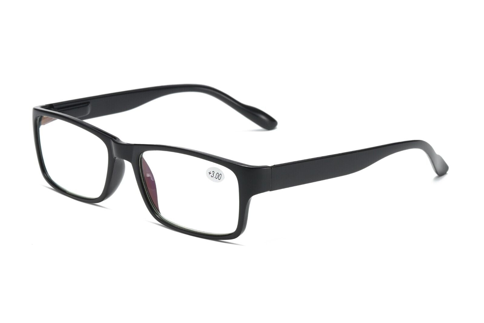 8 Pairs Mens Unisex Blue Light Blocking Reading Glasses Black Spring Hinge Readers +3.00