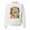 thumbnail image 1 of Neon Lab Dog Lover Shirt | Labrador Dogs Speak To Those Who Listen | Dean Russo Art Animal Lover Unisex Crewneck Sweatshirt, White, Medium, 1 of 6