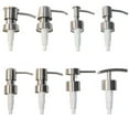 thumbnail image 4 of Gerich Soap Dispenser Pump Head Replacement, Lotion Bottle Dispenser Soap Dispenser Press Head, 304 Stainless Steel Liquid Lotion Pump Spare for Kitchen Bathroom, Silver, 4 of 8