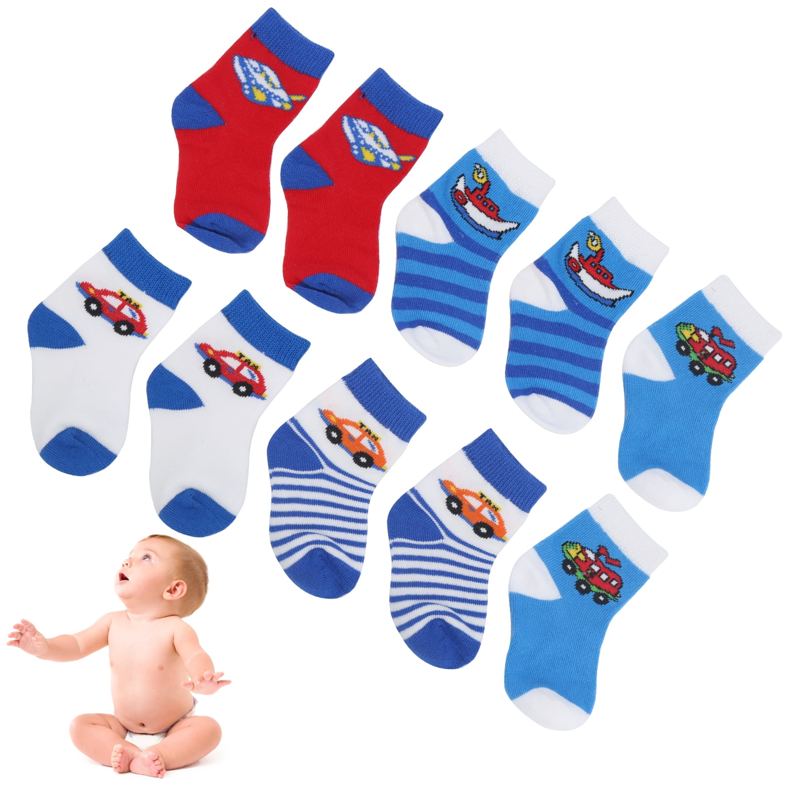 Ymiko 0 24 Mois Nouveau Ne Chaussette Multicolore Bebe Bambin Chaussettes Molles 5 Paires Walmart