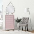 thumbnail image 2 of Armoire à Bijoux Moderne à Six Tiroirs en Rose et Argent, 2 of 2