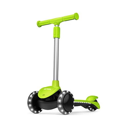 Jetson Lumi 3 Wheel Light-Up Kick Scooter - Max Grip Light up Deck and PVC Wheels- Adjustable Height Ages 3+  Red