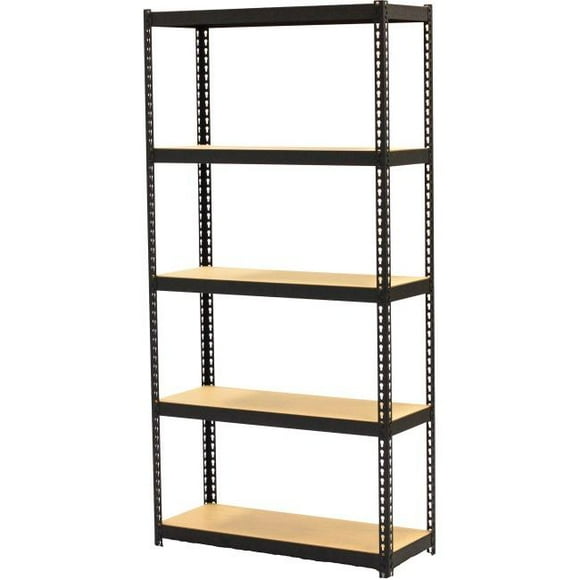Narrow Steel Shelving&#44; Black - 60 x 30 x 12 in.