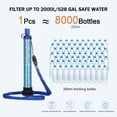 thumbnail image 2 of 2 Pack Water Filter Straw Outdoor Water Purifying Device Portable Personal Water Purifier Filtration System for Drinking Camping Hiking Hunting and Emergency Preparedness, 2 of 8
