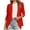 Red, variant on Womens Casual Blazers Open Front Long Sleeve Jacket Work Office Suit Jackets Blazer Fall Ruched Coat Tops Red S