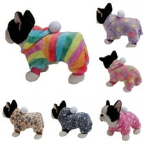 Walbest Warm Dog Sweater Hoodie , Soft Fleece Puppy Clothes with Star Print Doggie Shirt Winter Outfits Sweatshirt for Small Pets Dog Cat Chihuahua Teddy Pup Yorkshire (XS, Purple)