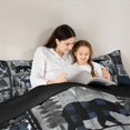 thumbnail image 5 of Manfei Boys Girls Animal Bear Deer Wolf 3-Piece Full Size Comforter Sets,Retro Rustic Cabin Bedding Comforter Set,Geometric Plaid Grid Lightweight Bedding Sets,Luxury Bedroom Decor,Reversible, 5 of 8