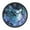 Cute Blue and White Cat, variant on Voice Activated Clock with Glow Light 12 Inch Large Silent Wall Clock Battery Operated for Home Decor Cute Blue and White Cat