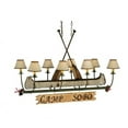 thumbnail image 5 of Meyda Tiffany 131252 51.5" L Personalized Canoe 8 Light Chandelier - Multi Color, 5 of 5