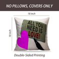 thumbnail image 2 of LALILO Throw Pillow Covers Sign Showing You Love Motivational Deep Cushion Cover 18" x 18", 2222 Pack, 2 of 6