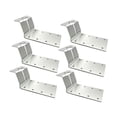 thumbnail image 2 of 6 piezas de soporte para poste en T, suministros resistentes, multiusos, capacidad de 400 libras Plata, 2 of 9