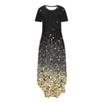 thumbnail image 4 of Edvintorg Women's Casual Loose Pocket Long Dress Short Sleeve Maxi Dresses Summer Dresses For Women 2024, 4 of 6