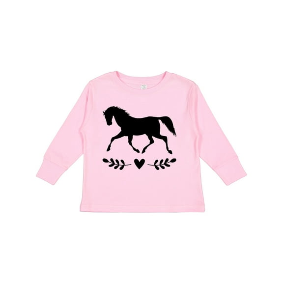 Inktastic Horse for Girls Girls Long Sleeve Toddler T-Shirt