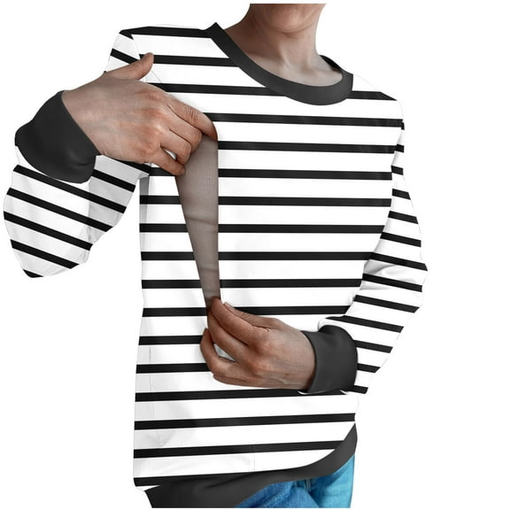 Fleece Sweatshirts for Women, Nursing Hoodies for Womens Pullover Hoodie Sweatshirt Maternity Breastfeeding Side Hidden Soft Stretchable Long Sleeve Tops Daily Wear Leisure Loungewear