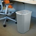 thumbnail image 3 of Rubbermaid Commercial Products 2957 LLDPE Large Trash Can, Rectangular, 10 Gallon, Gray, 3 of 5