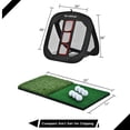 thumbnail image 2 of Juego de redes plegables DURARANGE para golf, con alfombrillas y pelotas, color negro, 2 of 8