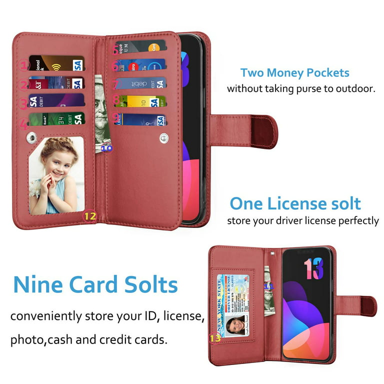 LBJ MAKY Designer Wallet Case Compatible with iPhone 14 Plus