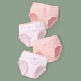 thumbnail image 2 of CAIVO Girls Underwear Breathable Comfortable Underpanties Toddler Kids 4-Pack Soft Stretchy Elastic Waistband Everyday Wear Panties Classic Child Solid Color Panty, 2 of 4