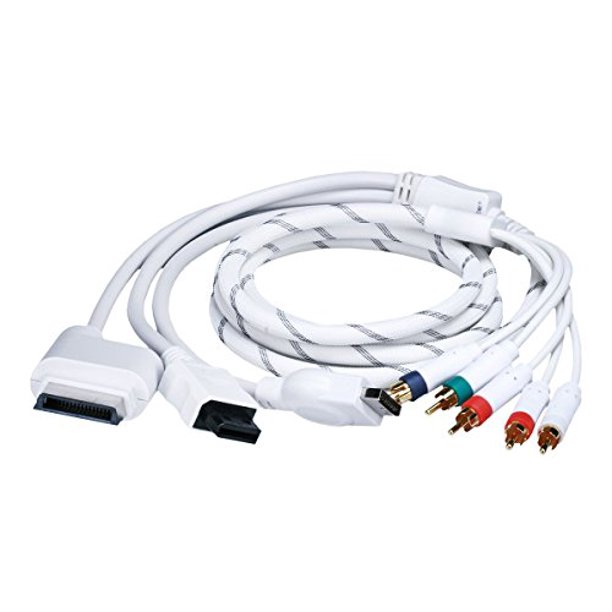 Monoprice 6FT 4 in 1 Component Cable for Xbox 360, Wii, PS3 and PS2 (2