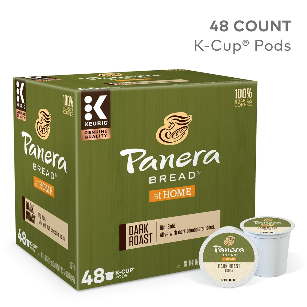Panera Bread Dark Roast Coffee, Keurig KCup Pod, Dark Roast, 48ct